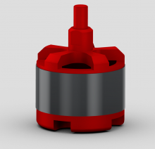 A render of the motor in Creo