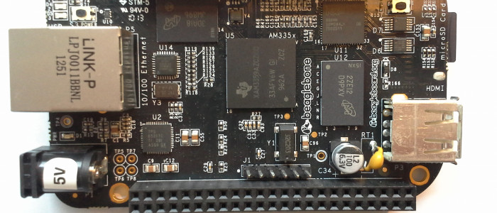 The BeagleBone Black is a $45 Linux desktop / microcontroller