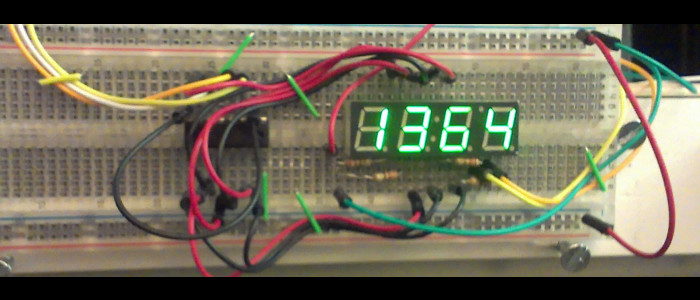 7 segment displays can be driven by an Arduino with a shift register