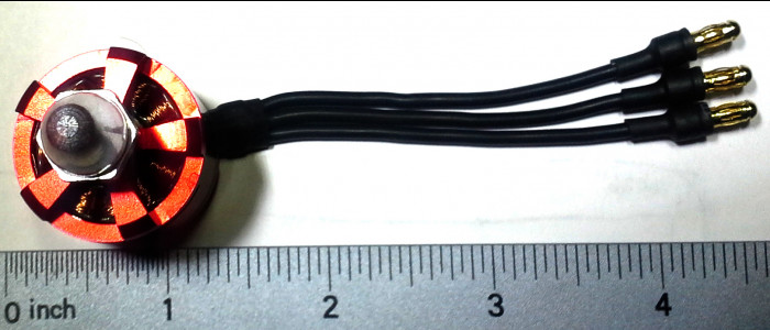 A photo of the motor from the top