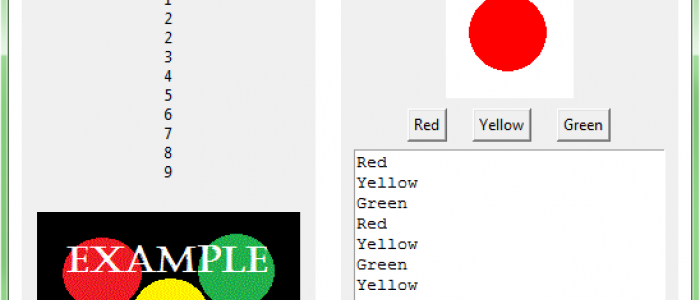 Python with TkInter is an easy way to make a graphical interface for a computer.